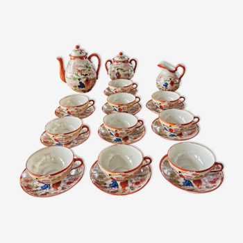 Great old Japanese tea set made of porcelain