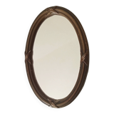 Vintage wooden mini mirror