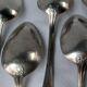 Cuillères modèle ruban Louis XVI métal argent poinçons service couvert de table