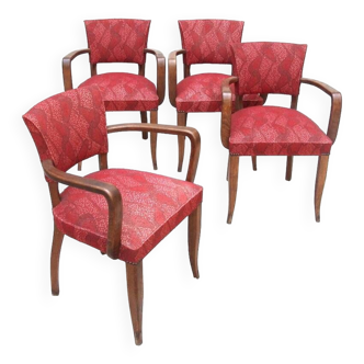 Set of 4 armchairs 1950