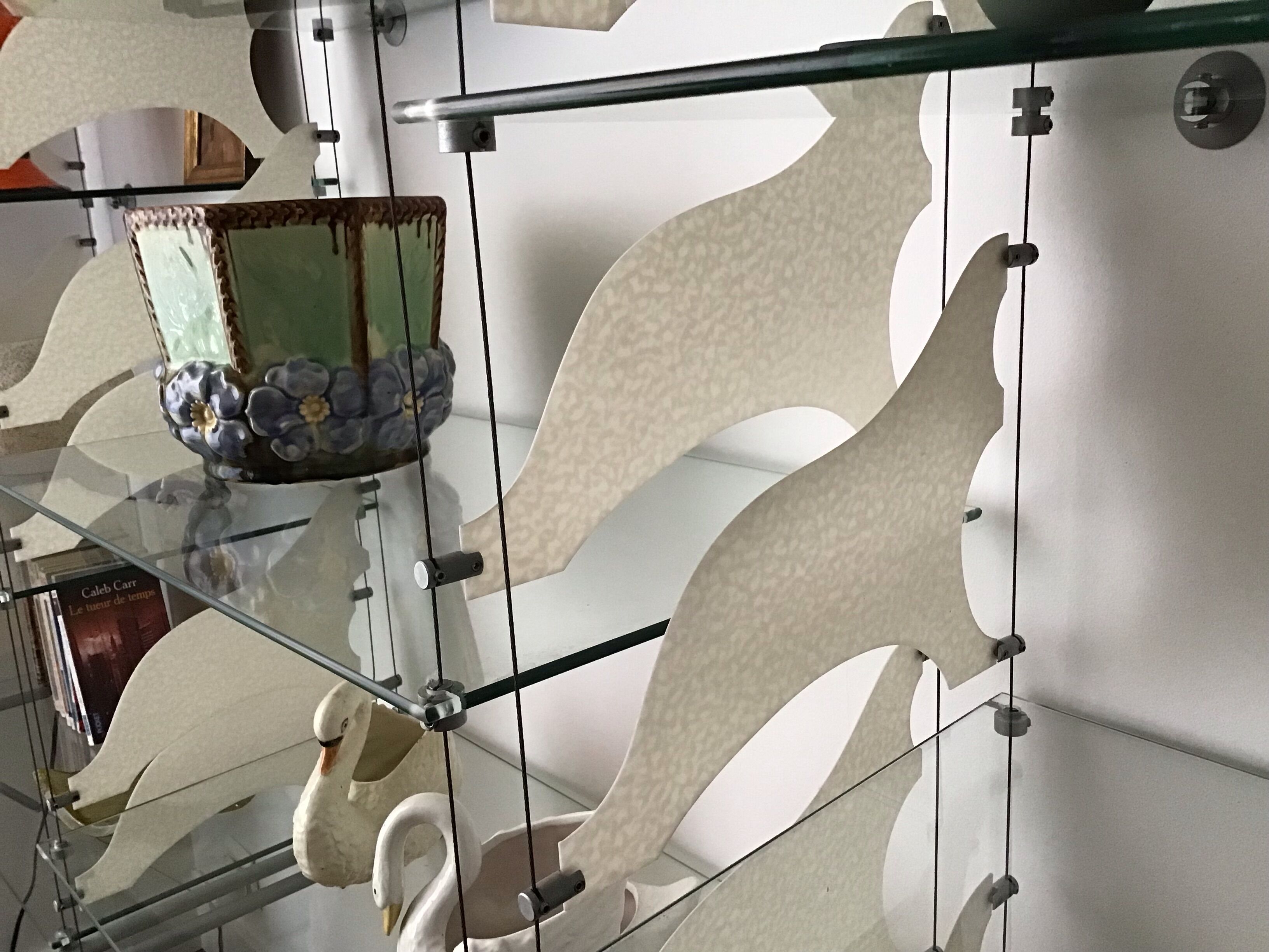Glass bookcase