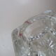 Wood inkwell and art deco glass