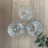 Set of 3 Luminarc Quadrille wine glasses