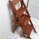 Vintage library stepladder chair