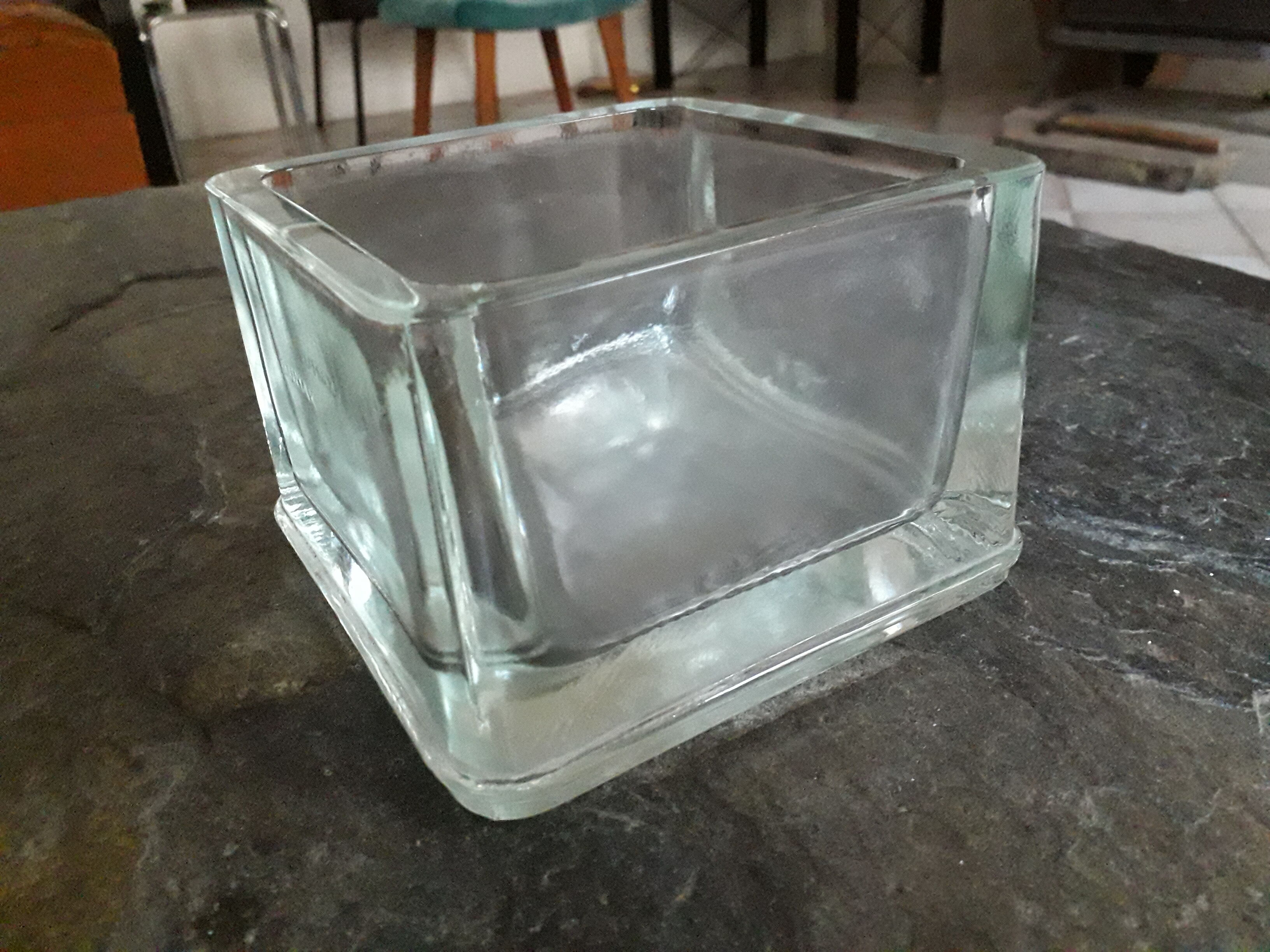 Empty pocket ashtray Lumax glass