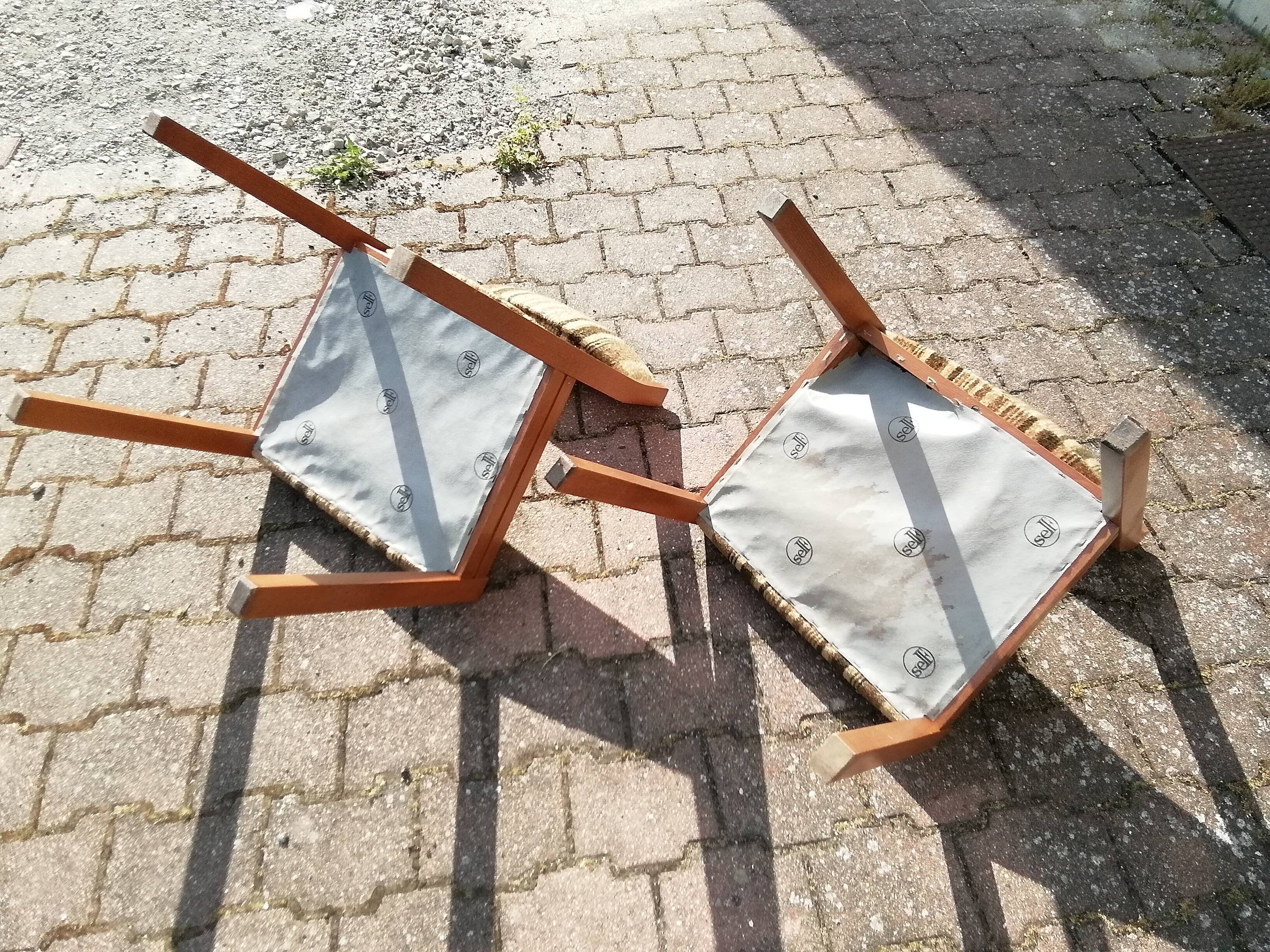 Vintage beech chairs - batch of 2