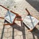 Chaises vintage en hètre - lot de 2