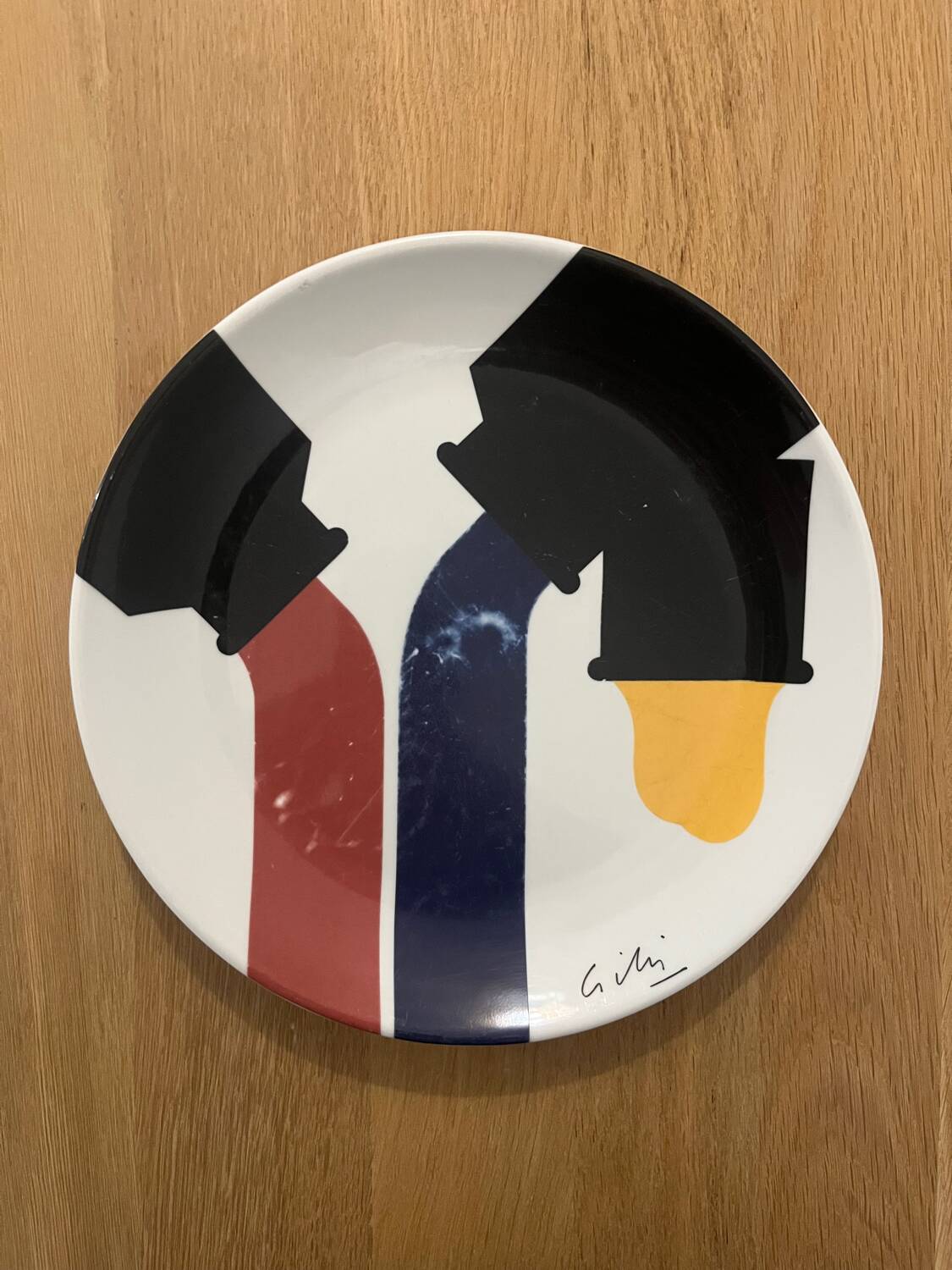 Rare - Claude Gilli 1987 "set of 3 plates" signed/numbered