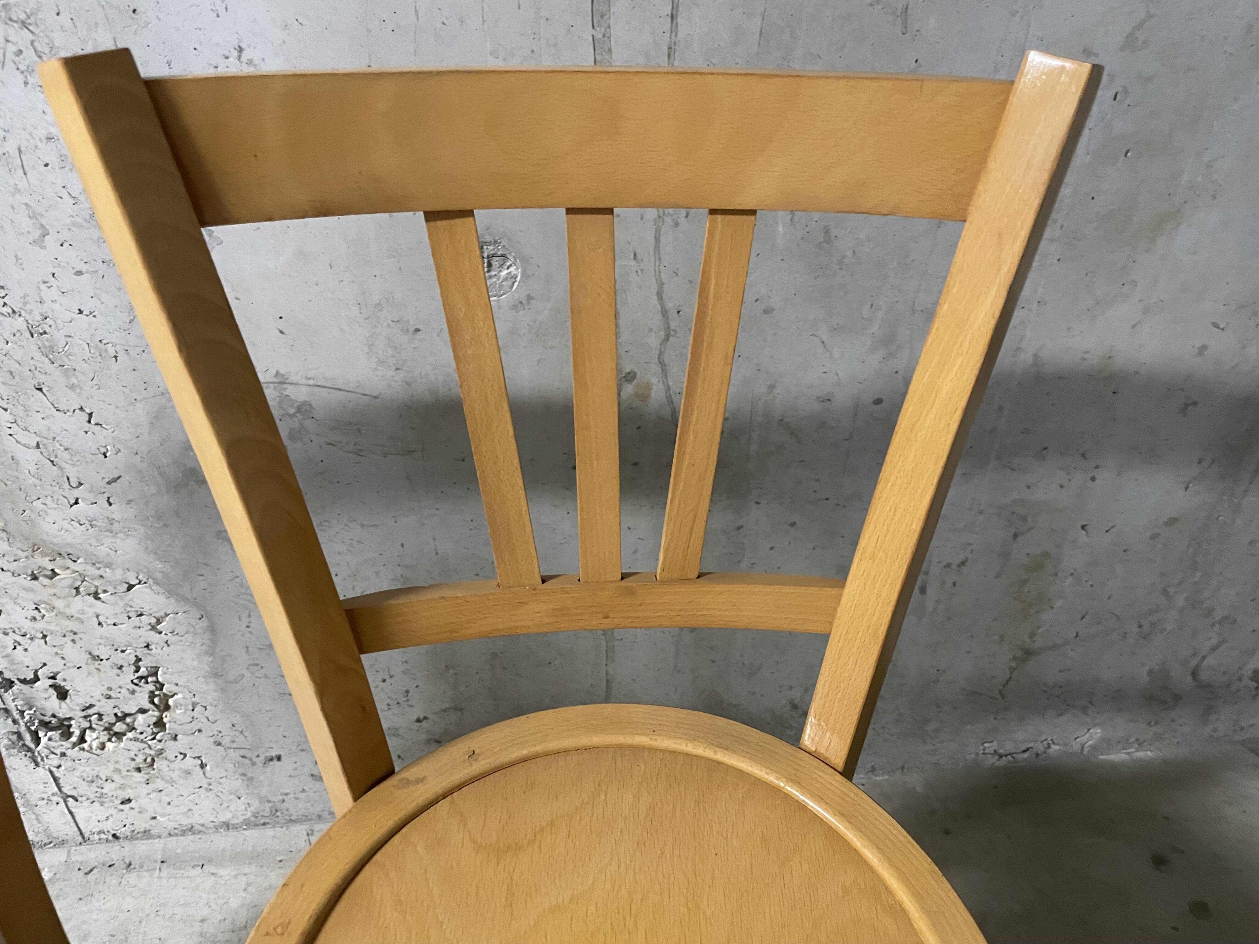 Pair of 1970s bistro chairs