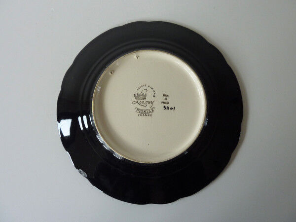 Ceramic plate decorative longwy