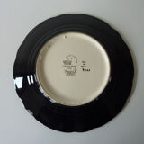 Ceramic plate decorative longwy