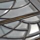 Deux vitraux en verre biseauté et laiton