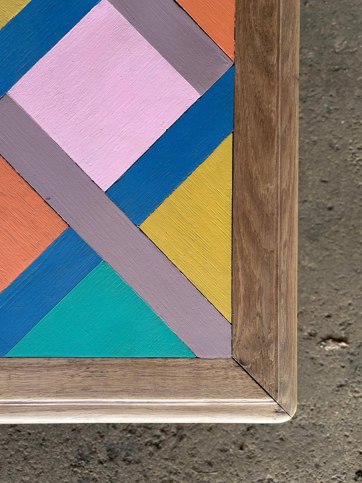 Colourful coffee table