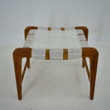 1940s, Jan Vanek Sculptural Oak Stool or Ottoman, Czechoslovakia