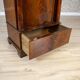 19th-Century Biedermeier Mahogany Wood and Veneer Linen Press
