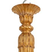 Dumez, Louis XVI style chandelier in carved and gilded wood. 1950s.