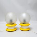 Paire de lampes boule années 60