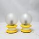 Pair of 1960s globe lamps