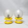 Pair of 1960s globe lamps