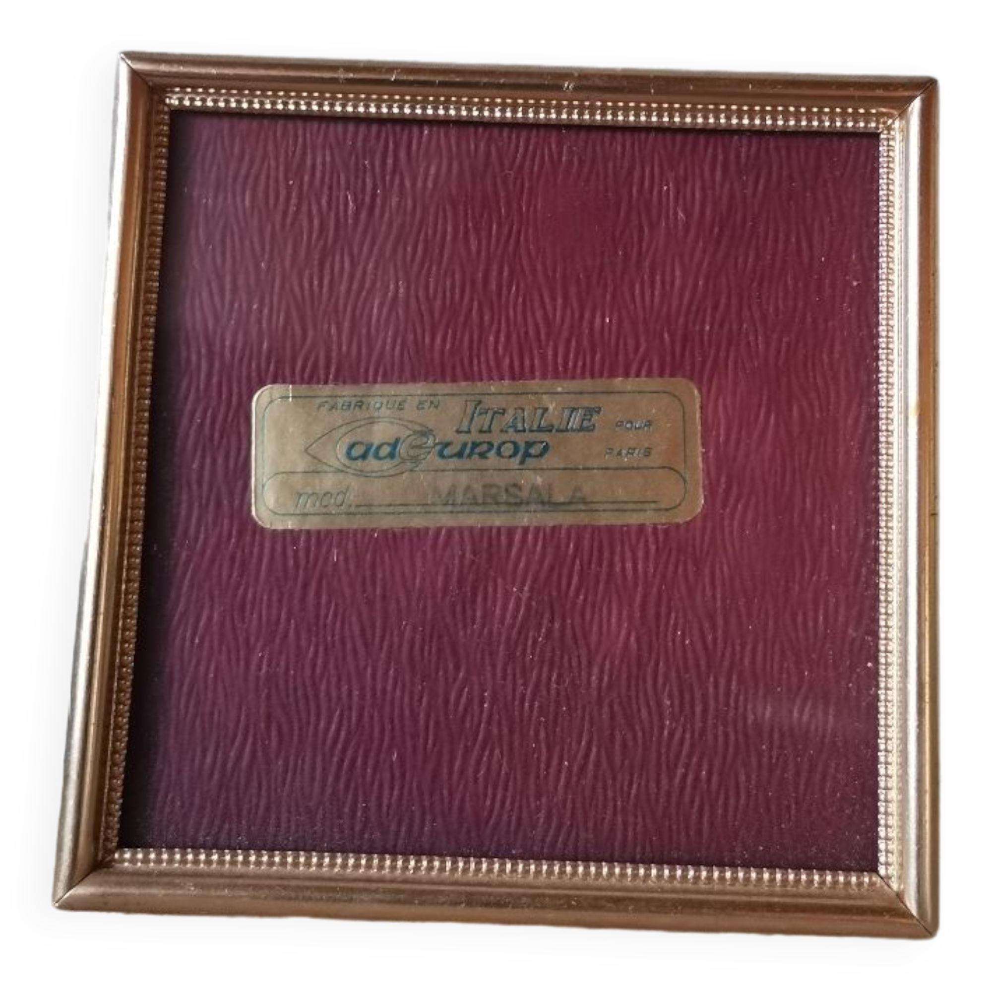 Vintage metal frame Italy Czdeurop Marsala