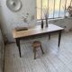 Table de ferme noyer pieds fuseaux 1950