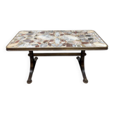 Table d'appoint en pierres colorées au design vintage « rocks »
