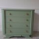 Green art deco chest of drawers