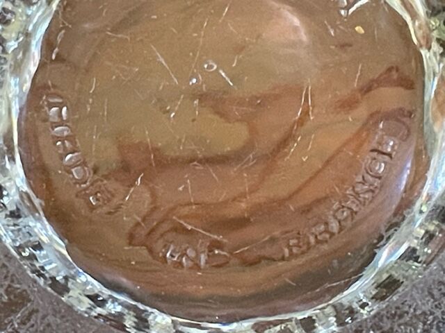 Crystal ashtray pierre d'avesn, 1950