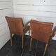 Leather bridge chairs