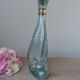 Vintage Italian glass fish bottle 75 cl, seaside decor 1970.