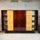 Armoire des années 1950, imprimé en laiton