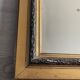 LARGE MIRROR OF FIREPLACE WOOD AND STUCCO DORE XIX EME NAPOLEON III