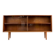 Vintage teak display cabinet sideboard shelf 60s midcentury