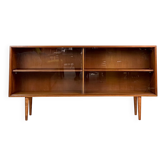 Vintage teak display cabinet sideboard shelf 60s midcentury