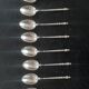 12 small spoons solid silver late nineteenth edmond bonnesoeur goldsmith