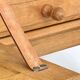 Small oak and leather enfilade by Guillerme and Chambron