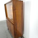 Donker plus vitrinekast fine avec planches vintage