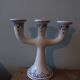 Candlestick candle holder signed Fitzpatrick Forgotten earthenware from Gascony