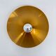 Vintage rose gold disc wall lamp sconce, 1970s Germany