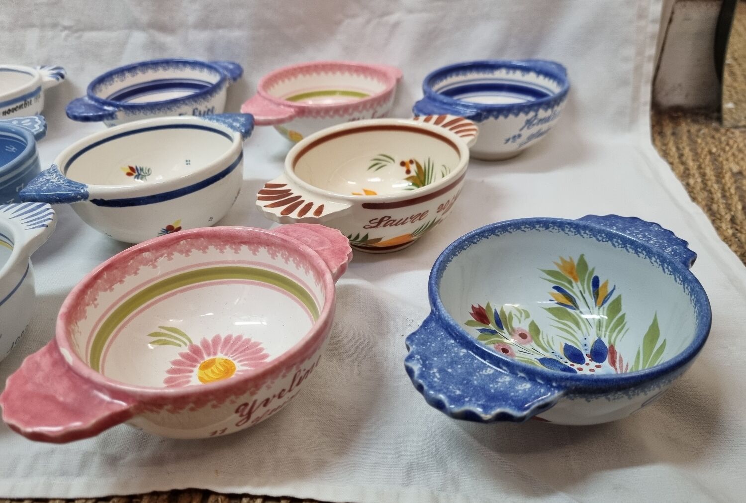 Henriot Quimper ear bowls 1960 to 1992