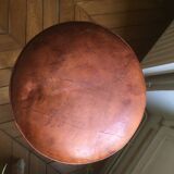 Pair of leather seated bar stools