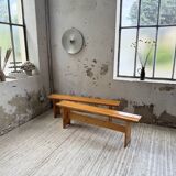 Pair of Charlotte Perriand Les Arcs pine benches