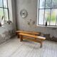 Paire de bancs en pin Charlotte Perriand Les arcs