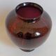 Carmine red blown glass vase 1950s
