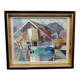 Swedish Oil on Canvas – “Lakeside Hut” by EVERT GRYNNING