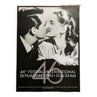 Affiche cinéma originale "46ème Festival de Cannes" Cary Grant, Ingrid Bergman 40x54cm 1993