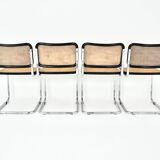 Set of 4 B32 Style Dining Chairs by Marcel Breuer