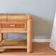 Vintage bamboo bedside tables