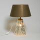 Heavy large Mid Century Modern glass table lamp by Rupert Nikoll Vienna | h