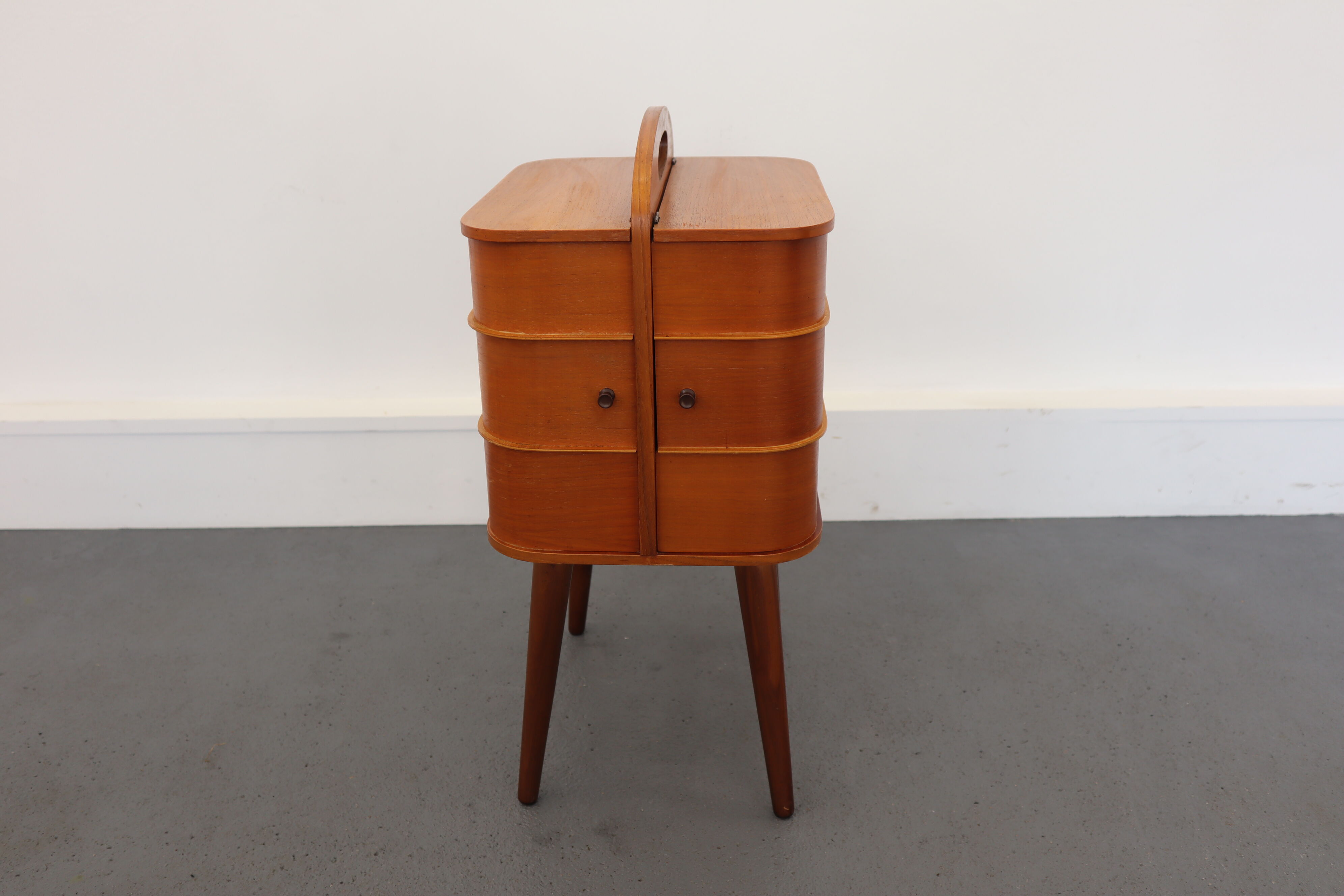 Wooden Sewing Cabinet, 1960s